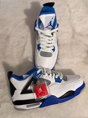 Jordan Kids Basketball Sneakers - White & Blue